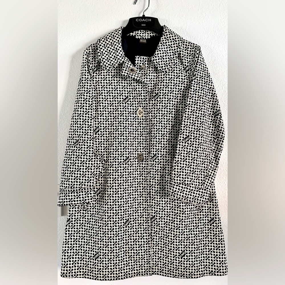 Coach two-tone A-line coat